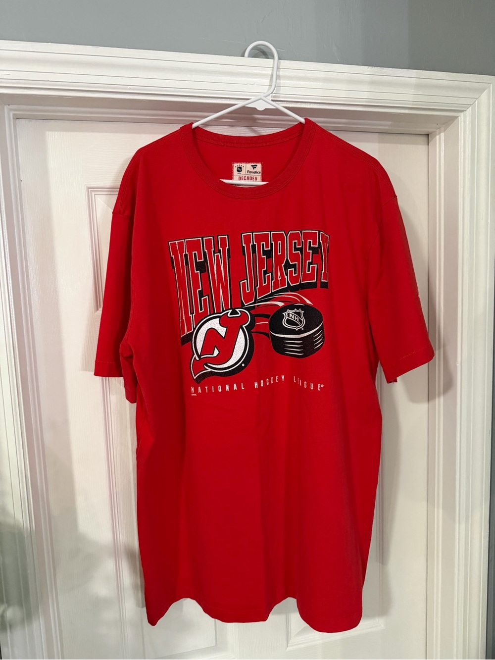 New Jersey Devils Men’s Fanatics Premium Red Graphic Tee